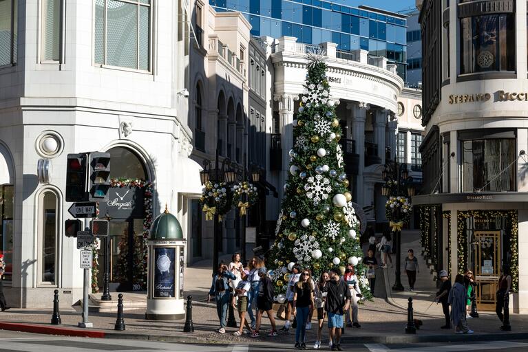 Le sapin de Rodeo Drive