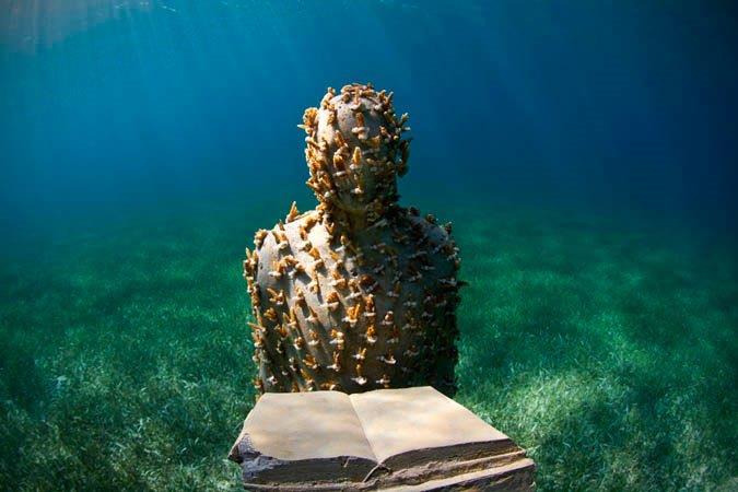 View the Cancun Underwater Museum on this snorkeling tour
