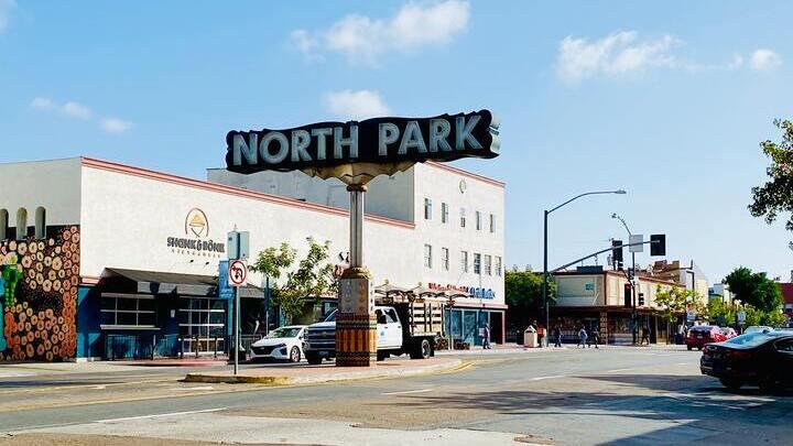North Park street sign in San Diego