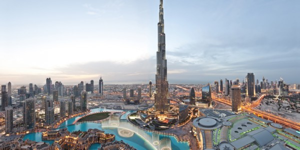 Dubai cityskape with Burj Khalifa