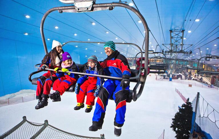 Ski Dubai. Actividades para hacer en Dubái con niños.