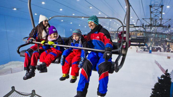 Ski Dubai en Mall of the Emirates. Centros comerciales en Dubái.