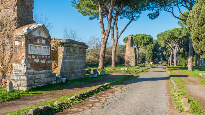 Vía Apia, Roma. Planes imprescindibles en un viaje de una semana a Roma.