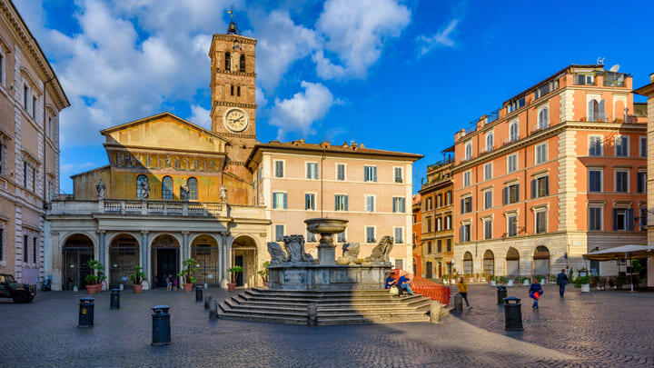The Basilica of Santa Maria in Trastevere, Rome