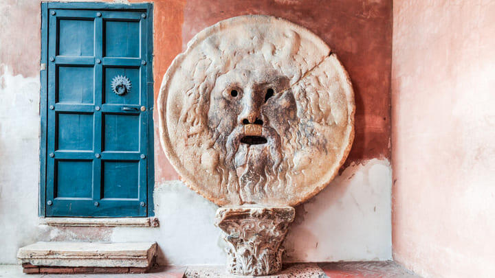 The the Bocca della Verità (Mouth of Truth) in Rome