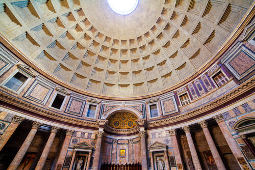 Le Panthéon, Que faire à Rome quand il pleut, Rome sous la pluie