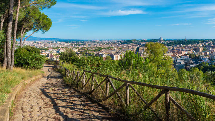 The view from Monte Mario in Rome