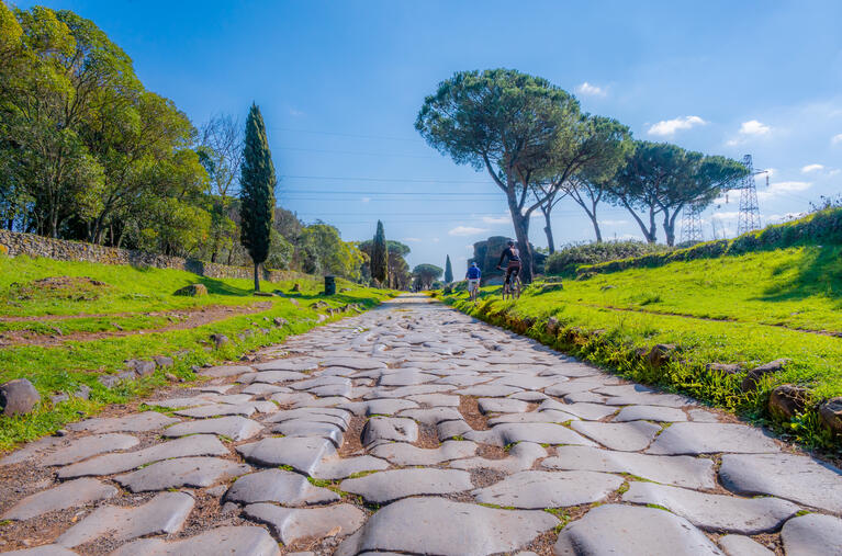 Cobblestone of the Via Appia Antica
