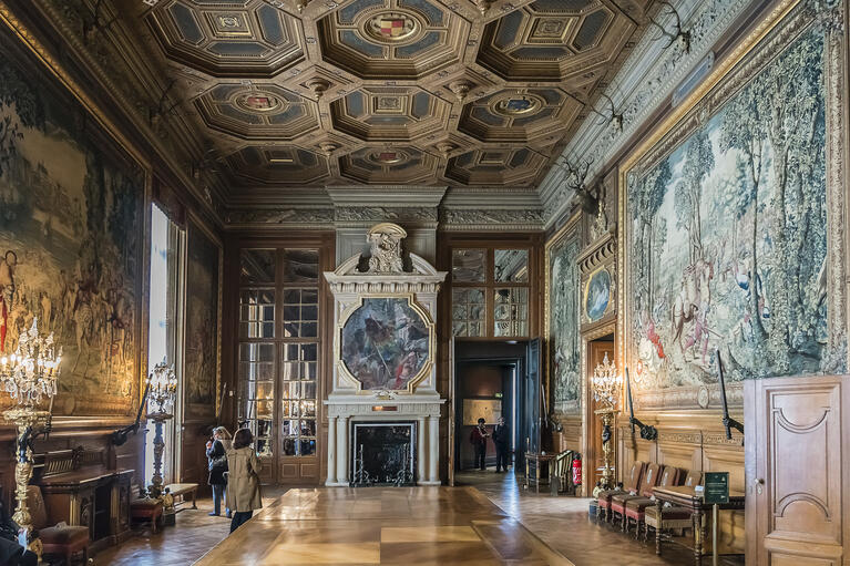 A l'intérieur du Château de Chantilly