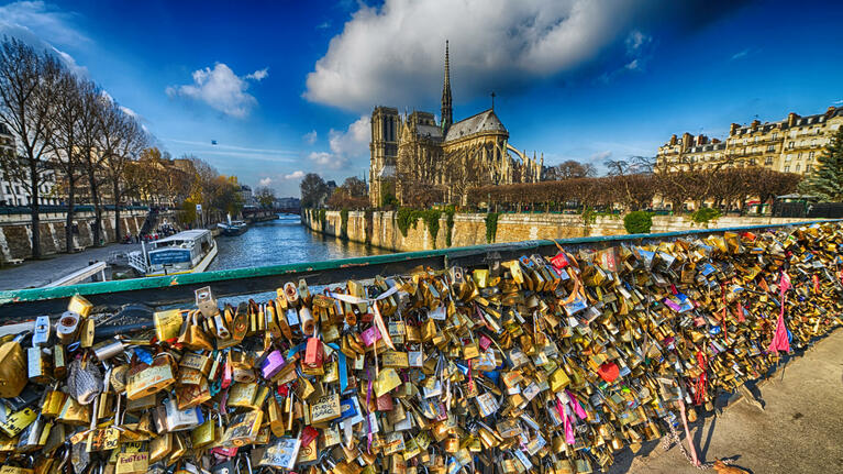 Panorama from the Pont des Arts