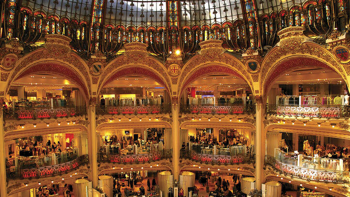 Lieux incontournables visite d'une institution française : les galeries lafayette