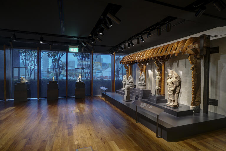 Interior display room in the Indian Heritage Center