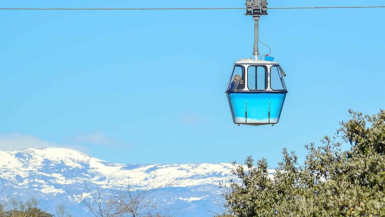 Cable Car Above Madrid