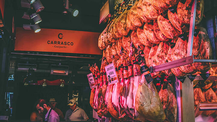 Market stall in Mercado de San Miguel