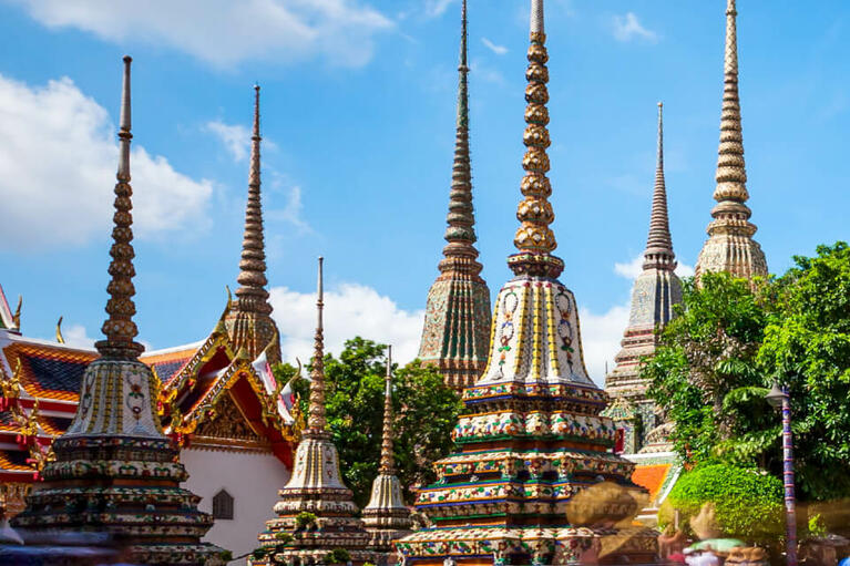 Wat Pho Temple stupas, Bangkok