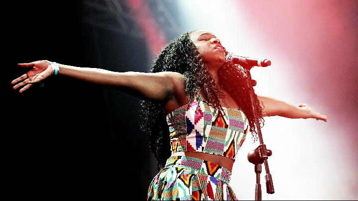 R&B band Nao performing at the Primavera Sound Festival