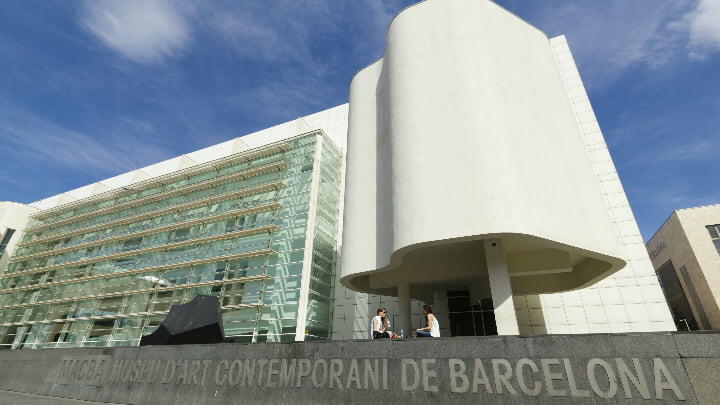 Exterior of the Museu d'Art Contemporani de Barcelona