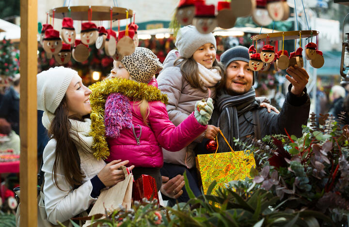 Mercado navideño en Barcelona