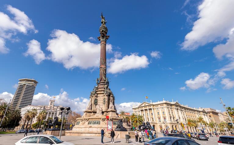 La statue de Christophe Colomb