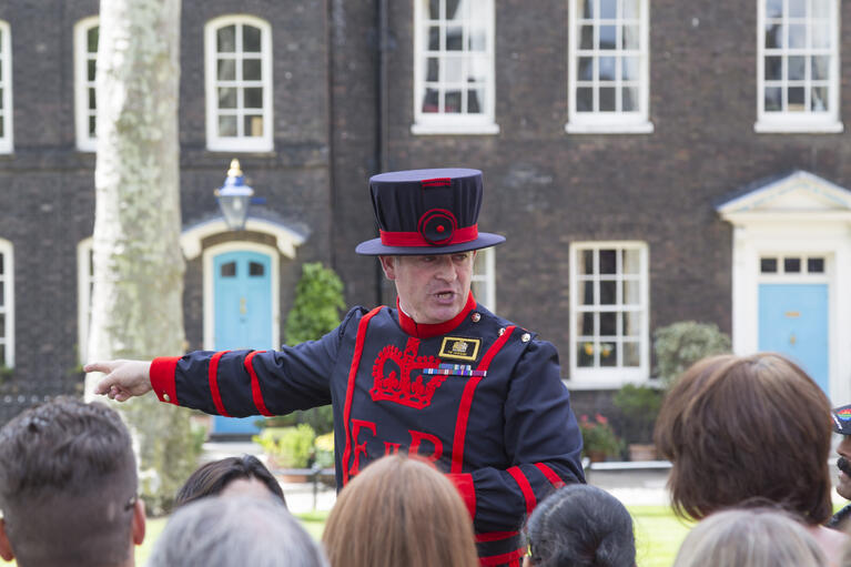 Beefeater tour in the Tower of London