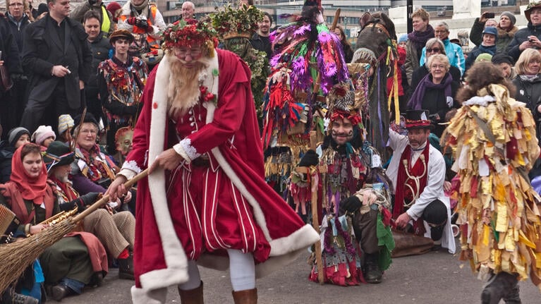 The Holly Man blesses London in January