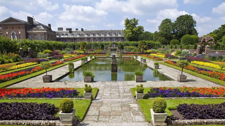 The gardens of Kensington Palace