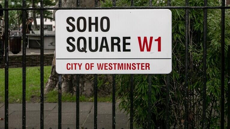 Soho Square street sign.